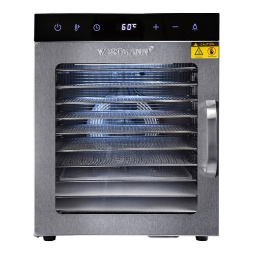 Wartmann Dörrautomat WM 2110 DH - Front mit Innen- und Menübeleuchtung